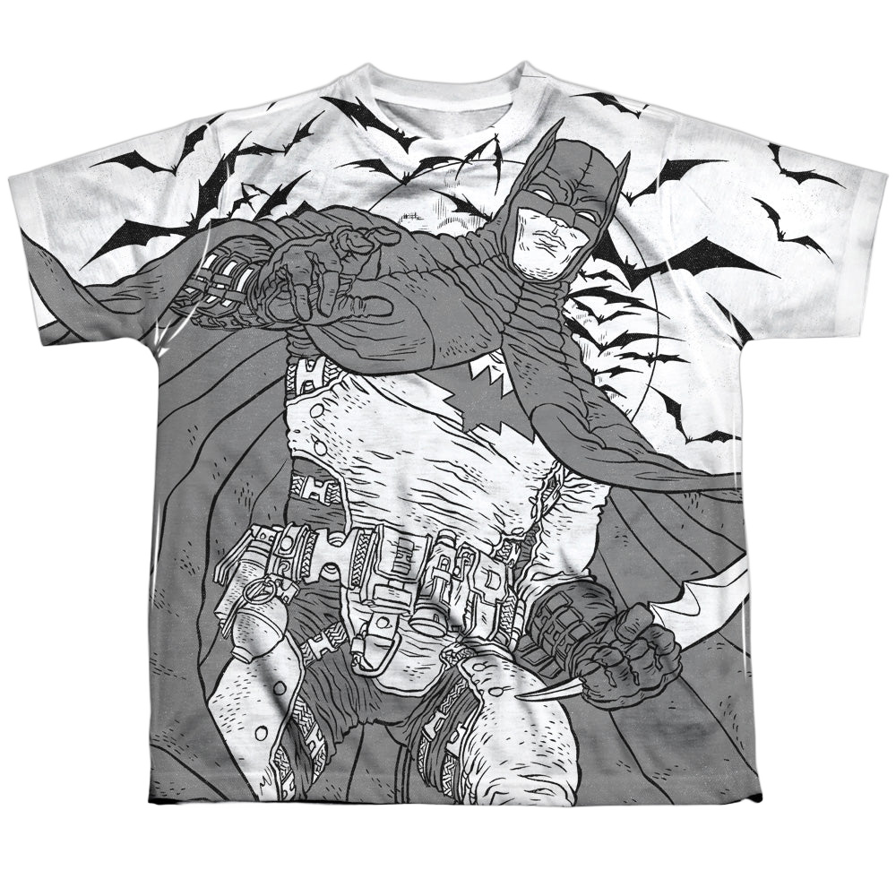 DC Batman Liney Sub - Youth All-Over Print T-Shirt Youth All-Over Print T-Shirt (Ages 8-12) Batman