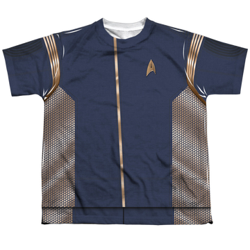 Star Trek Discovery Command Uniform youth all-over print t-shirt for ages 8 to 12