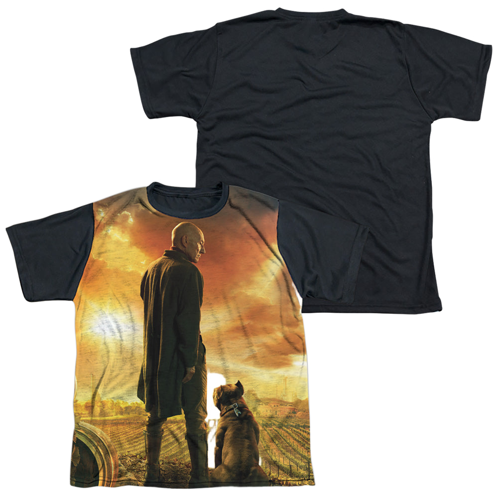 Star Trek Picard Picard Poster - Youth Black Back T-Shirt Youth Black Back T-Shirt (Ages 8-12) Star Trek
