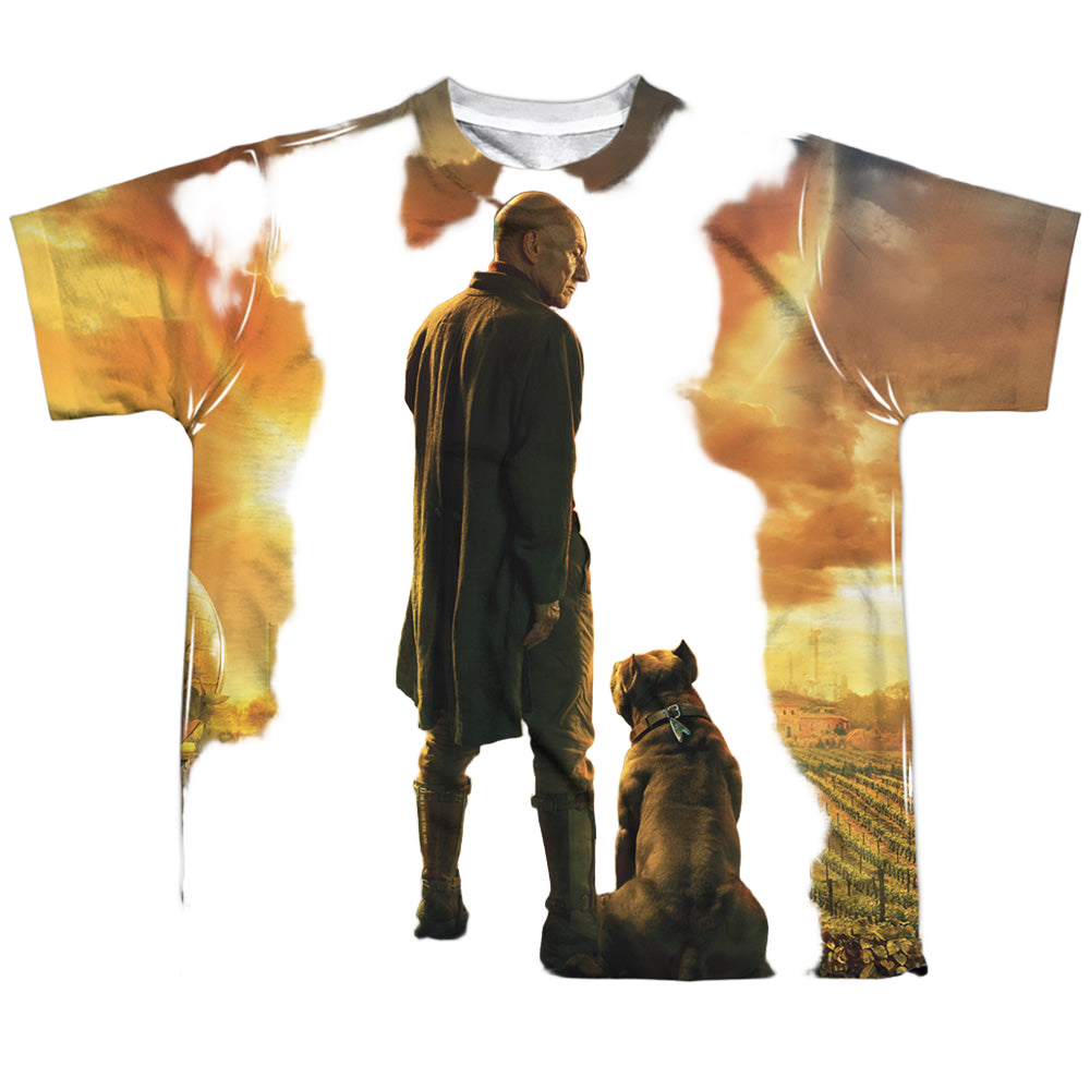 Star Trek Picard Picard Poster - Youth All-Over Print T-Shirt Youth All-Over Print T-Shirt (Ages 8-12) Star Trek