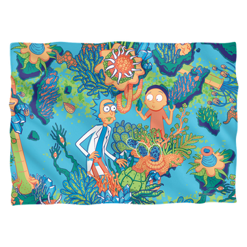 Botanical Space Rick And Morty pillow case
