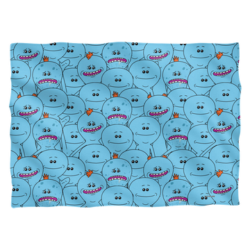 Rick and Morty Meeseeks Crowd pillow case
