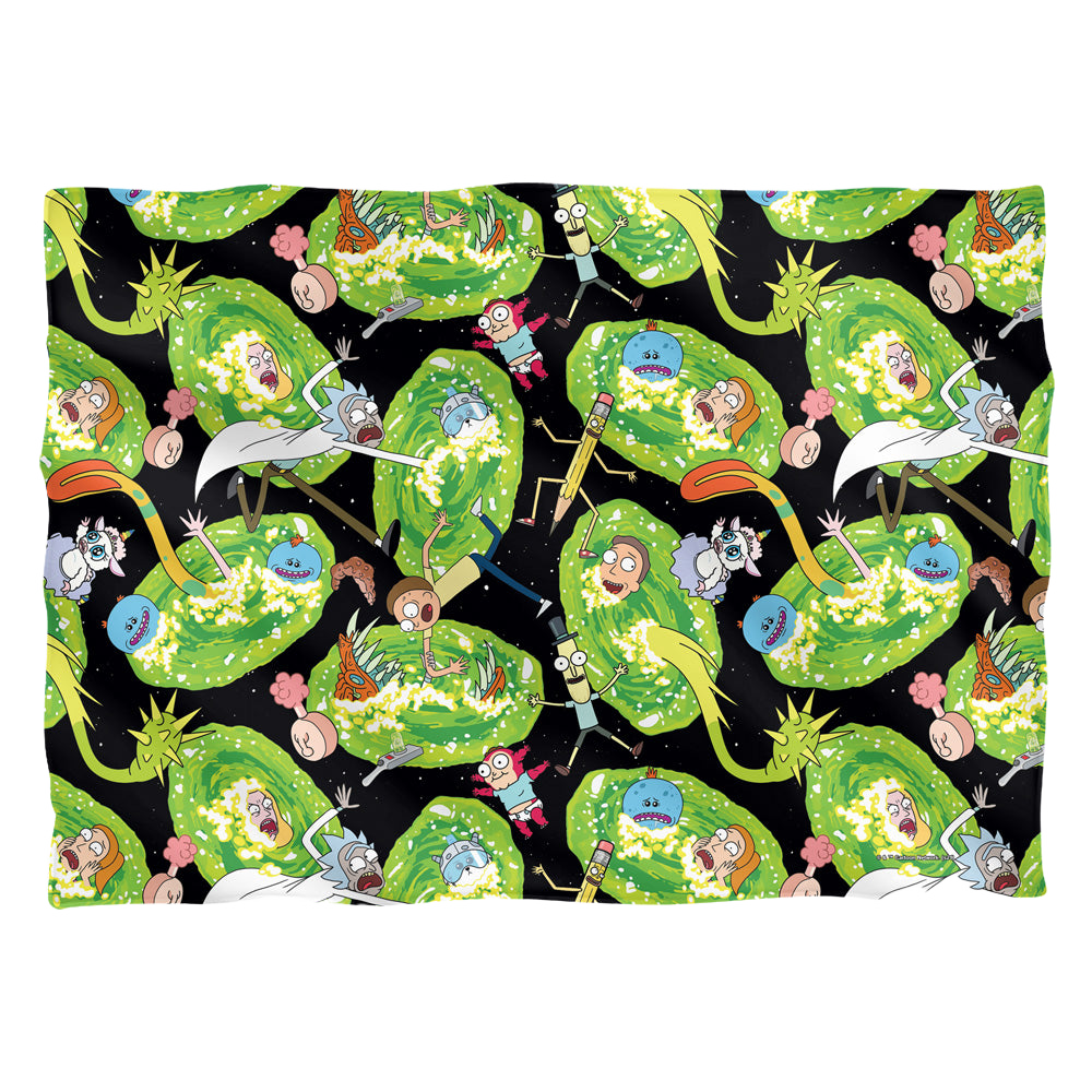 Rick and Morty Portal Mayhem - Pillow Case Pillow Cases Rick and Morty