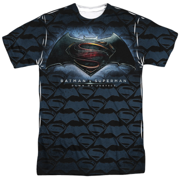 Batman v Superman Logo Pattern men's all-over print t-shirt
