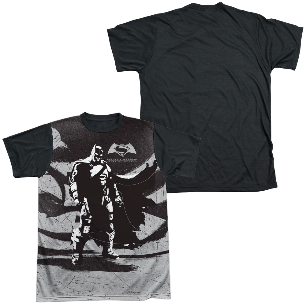 Batman v Superman Batman Contrast - Men's Black Back T-Shirt Men's Black Back T-Shirt Batman