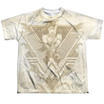 Batman v Superman Greek Goddess youth all-over print t-shirt for ages 8 to 12