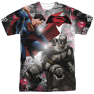 Batman v Superman Showdown men's all-over print t-shirt