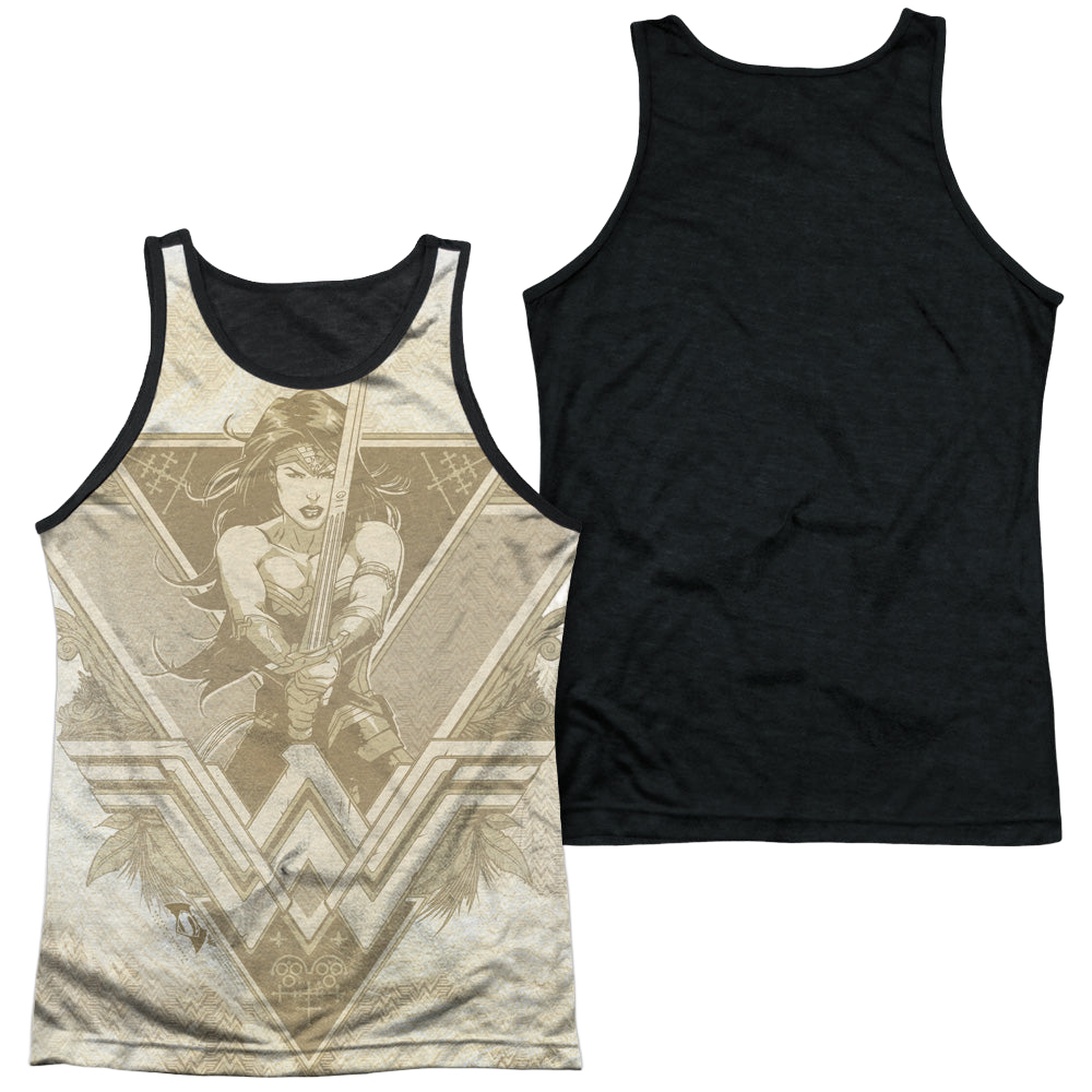 Batman v Superman Greek Goddess - Men's Black Back Tank Top Men's Black Back Tank Batman