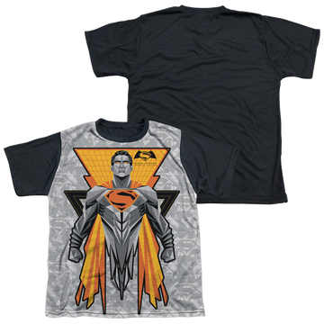 Batman v Superman Super Tech Sub youth black back t-shirt for ages 8 to 12