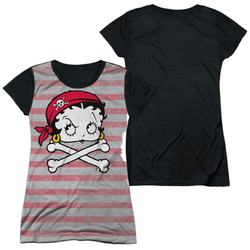 Betty Boop Rrrr Boop juniors black back t-shirt