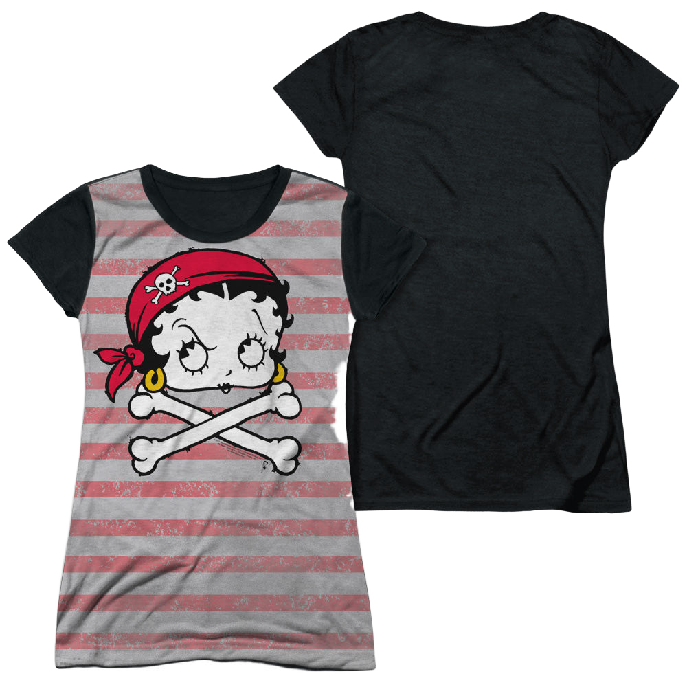 Betty Boop Rrrr Boop - Juniors Black Back T-Shirt Juniors Black Back T-Shirt Betty Boop