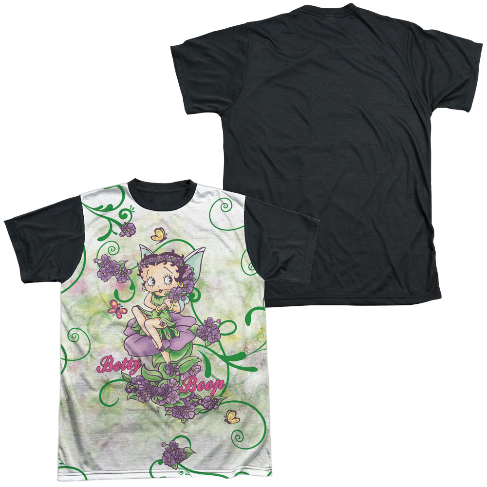 Betty Boop Flower Fairy - Men's Black Back T-Shirt Men's Black Back T-Shirt Betty Boop