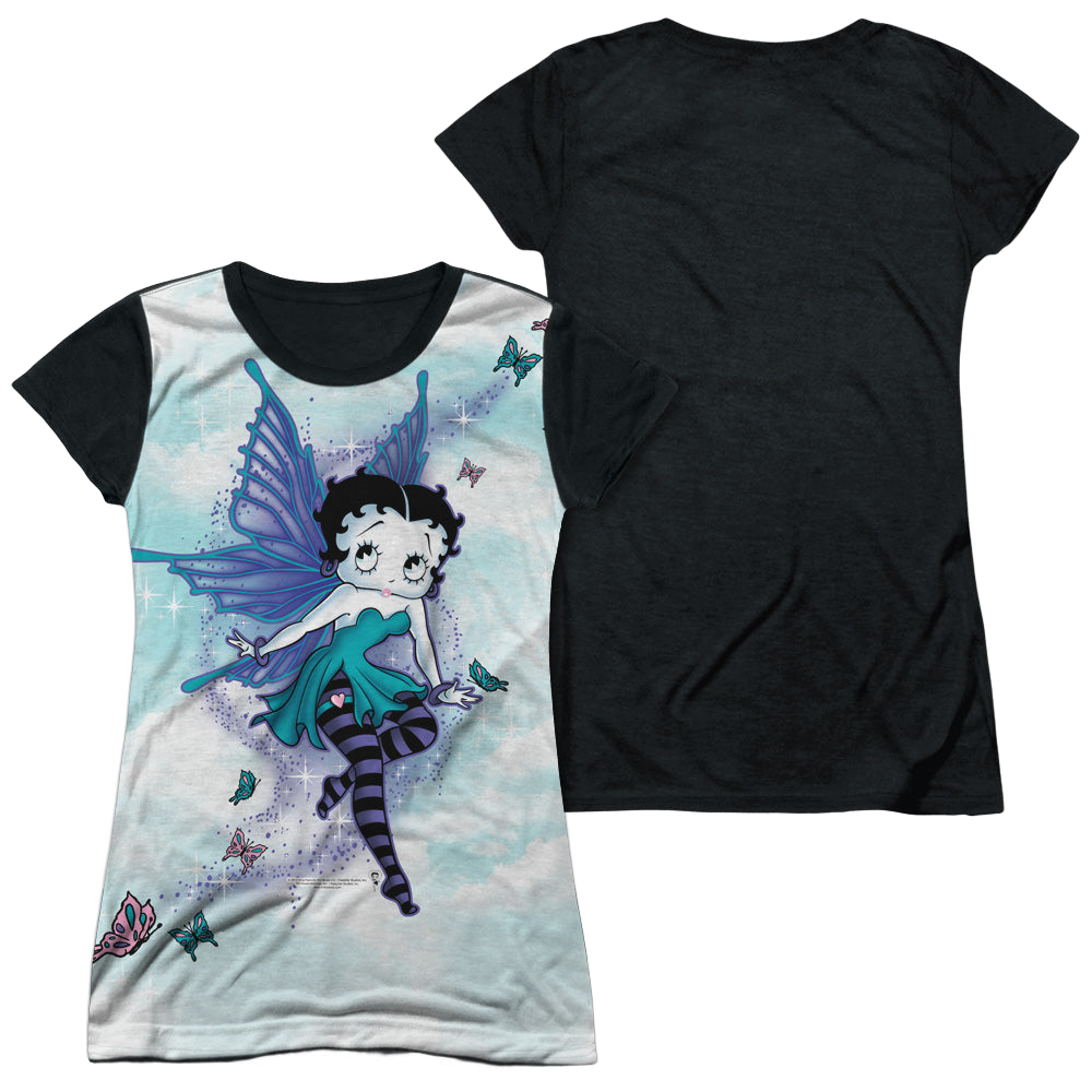 Betty Boop Sparkle Fairy - Juniors Black Back T-Shirt Juniors Black Back T-Shirt Betty Boop