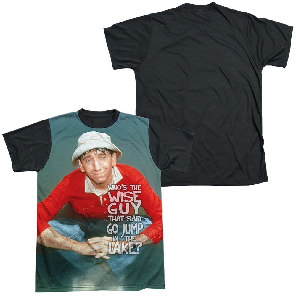 Gilligan's Island Jump In The Lake - Men's Black Back T-Shirt Men's Black Back T-Shirt Gilligan's Island