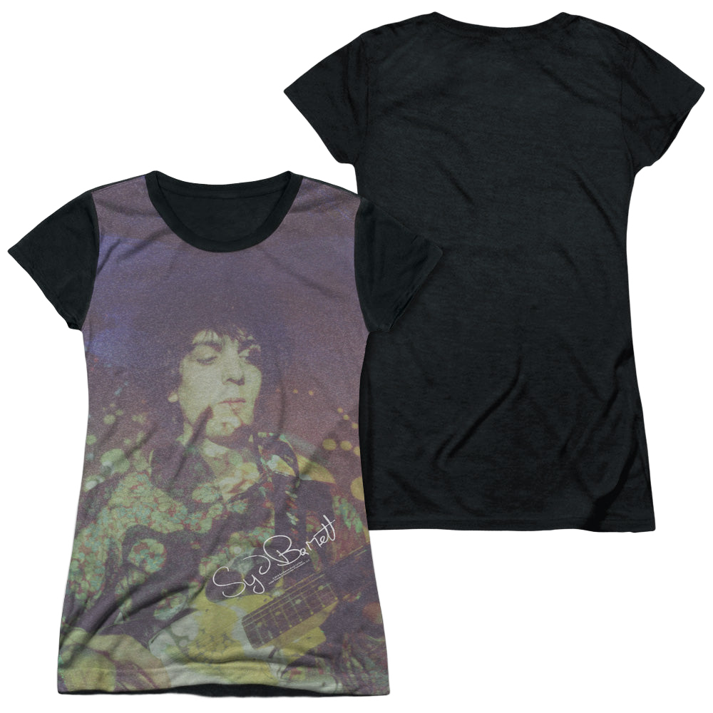 Syd Barrett Title - Juniors Black Back T-Shirt Juniors Black Back T-Shirt Syd Barrett