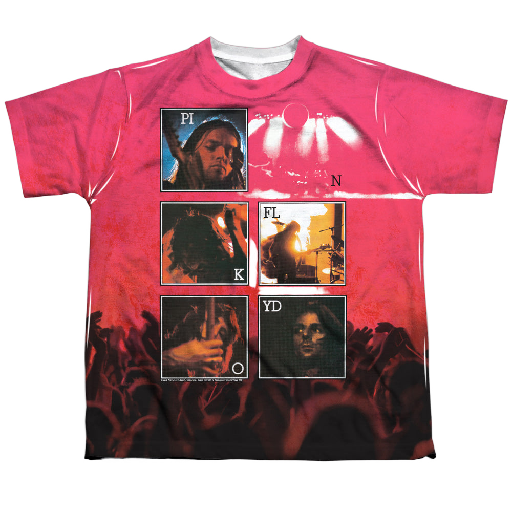 Pink Floyd Live - Youth All-Over Print T-Shirt Youth All-Over Print T-Shirt (Ages 8-12) Pink Floyd