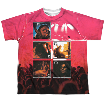 Pink Floyd Live youth all-over print t-shirt for ages 8 to 12