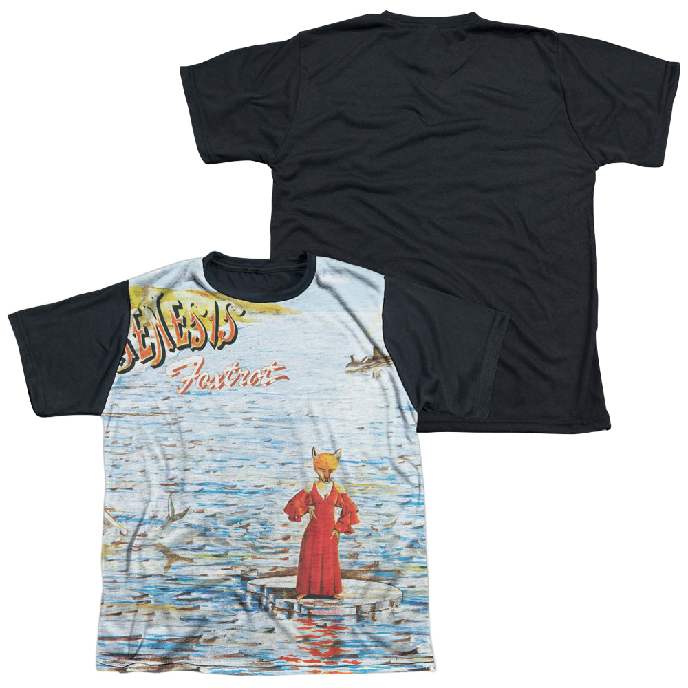 Genesis Foxtrot Cover - Youth Black Back T-Shirt Youth Black Back T-Shirt (Ages 8-12) Genesis