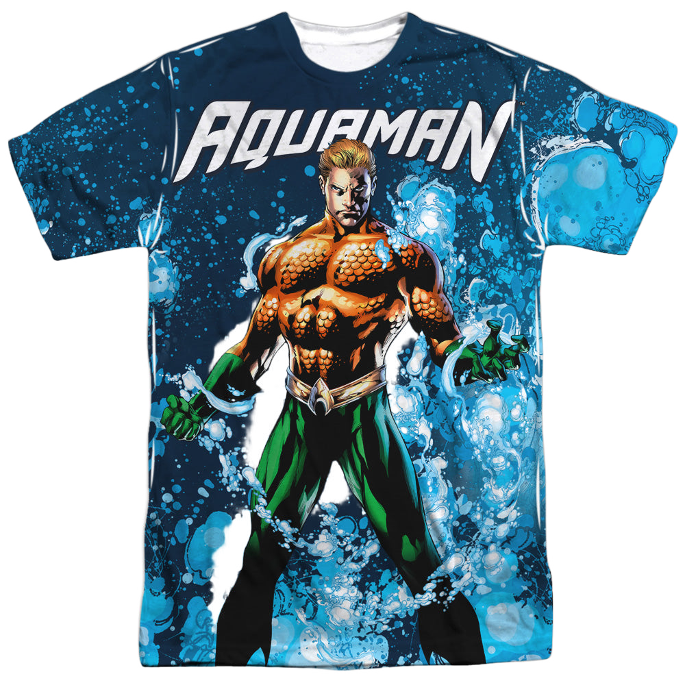 Aquaman Bubbles Everywhere - Men's All-Over Print T-Shirt Men's All-Over Print T-Shirt Aquaman