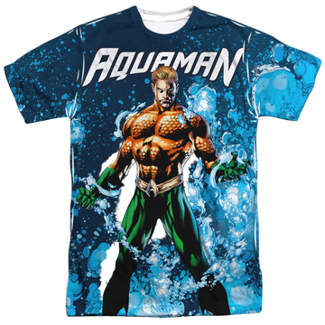 Aquaman Bubbles Everywhere - Men's All-Over Print T-Shirt Men's All-Over Print T-Shirt Aquaman