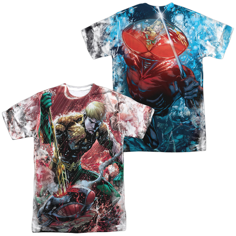 Aquaman Aquaman Vs Manta (Front/Back Print) - Men's All-Over Print T-Shirt Men's All-Over Print T-Shirt Aquaman