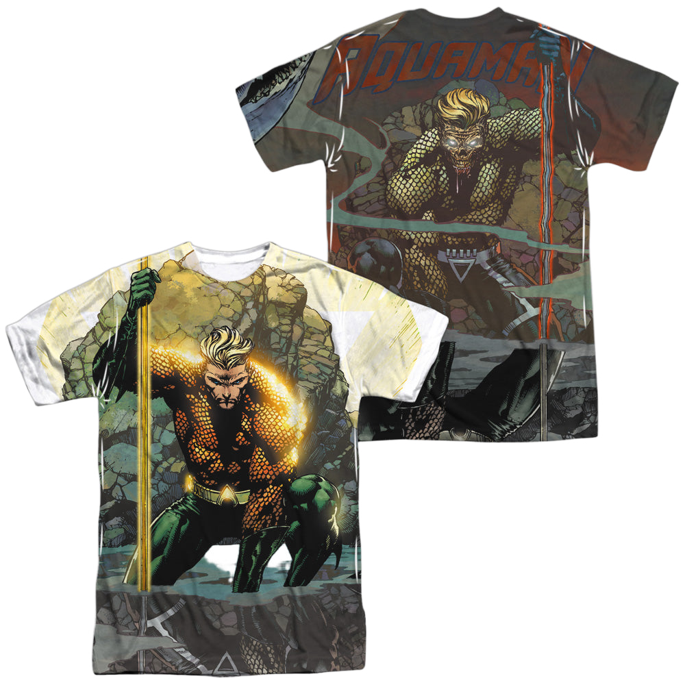 Aquaman Good Vs Evil (Front/Back Print) - Men's All-Over Print T-Shirt Men's All-Over Print T-Shirt Aquaman