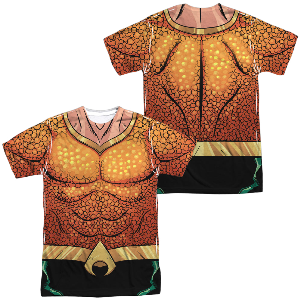 Aquaman Aquaman Rebirth Uniform (Front/Back Print) - Men's All-Over Print T-Shirt Men's All-Over Print T-Shirt Aquaman