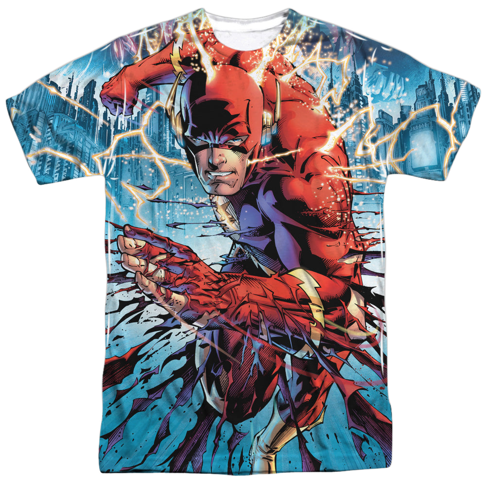 Flash, The Ripping And Tearing - Men's All-Over Print T-Shirt Men's All-Over Print T-Shirt The Flash