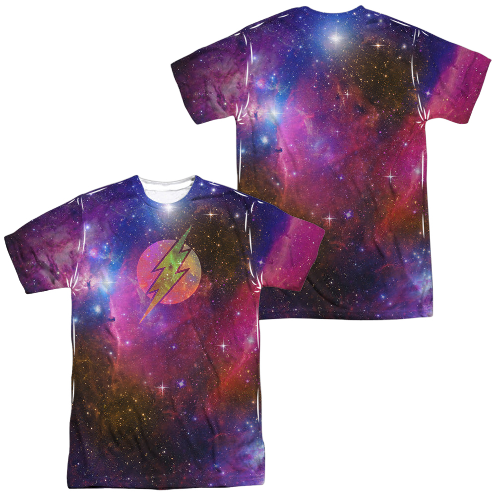 Flash, The Flash Galaxy (Front/Back Print) - Men's All-Over Print T-Shirt Men's All-Over Print T-Shirt The Flash