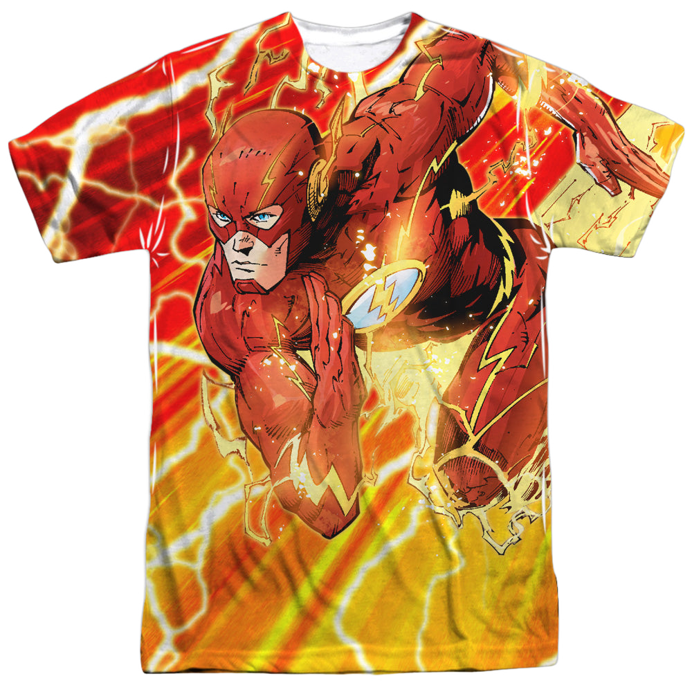 Flash, The Lightning Dash - Men's All-Over Print T-Shirt Men's All-Over Print T-Shirt The Flash