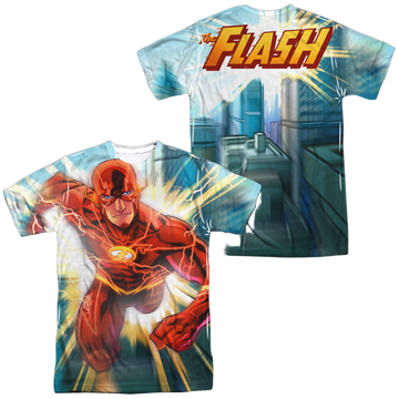 Flash, The Faster Than Lightning (Front/Back Print) - Men's All-Over Print T-Shirt Men's All-Over Print T-Shirt The Flash