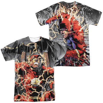 Flash, The Shock Therapy (Front/Back Print) - Men's All-Over Print T-Shirt Men's All-Over Print T-Shirt The Flash