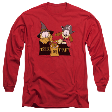 Garfield Trick Or Treat - Men's Long Sleeve T-Shirt Men's Long Sleeve T-Shirt Garfield