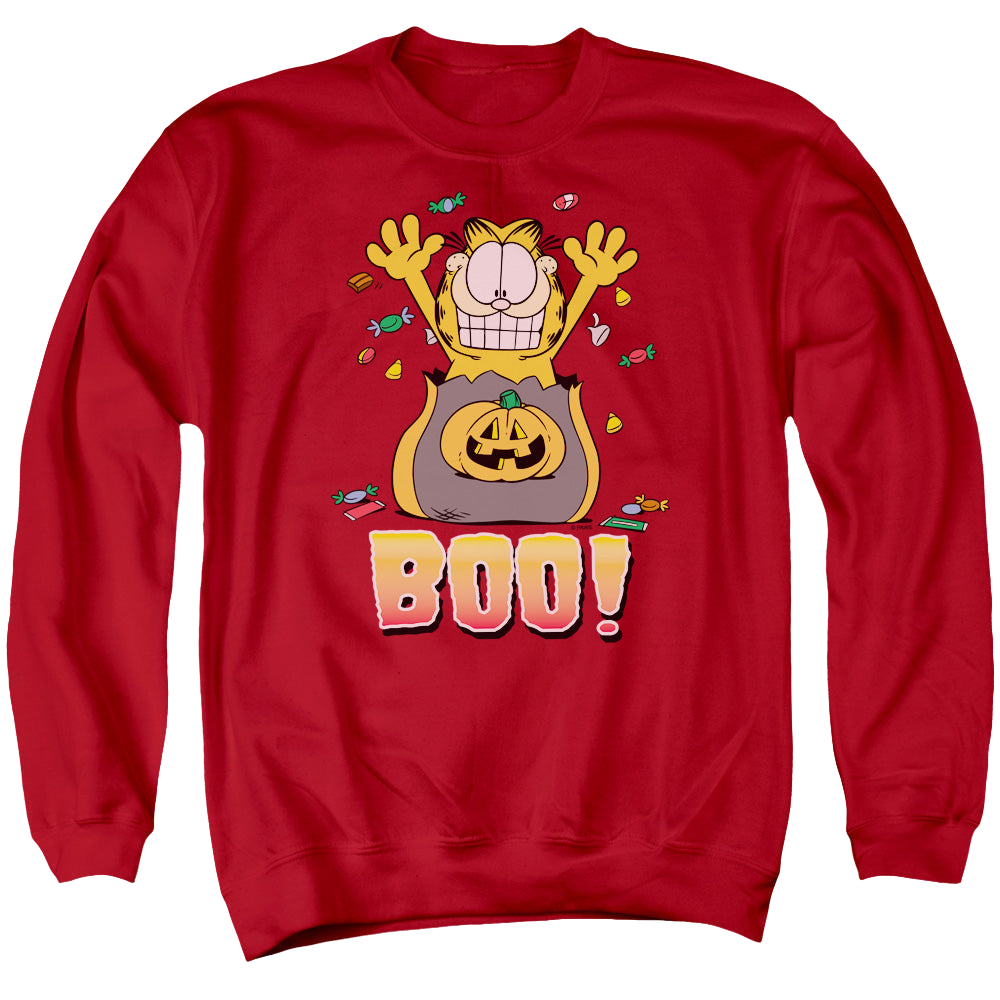 Garfield Boo! - Men's Crewneck Sweatshirt Men's Crewneck Sweatshirt Garfield