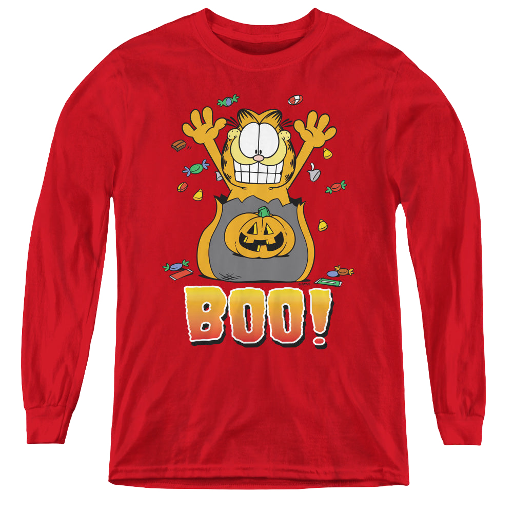 Garfield Boo! - Youth Long Sleeve T-Shirt Youth Long Sleeve T-Shirt Garfield