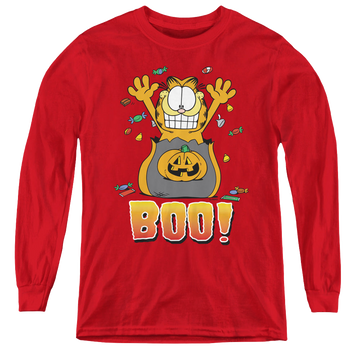 Garfield Boo! - Youth Long Sleeve T-Shirt Youth Long Sleeve T-Shirt Garfield