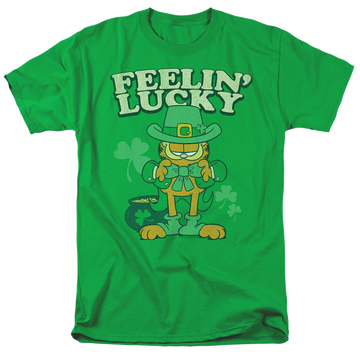 Garfield Feelin Lucky - Men's Regular Fit T-Shirt Men's Regular Fit T-Shirt Garfield