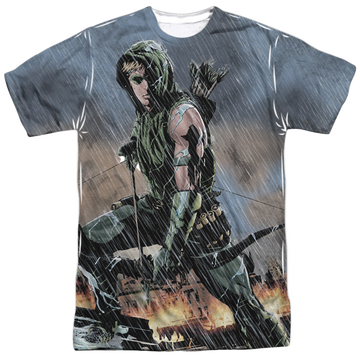 Green Arrow Rain - Men's All-Over Print T-Shirt Men's All-Over Print T-Shirt Green Arrow