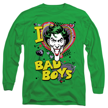 Joker, The I Heart Bad Boys 2 - Men's Long Sleeve T-Shirt Men's Long Sleeve T-Shirt Joker
