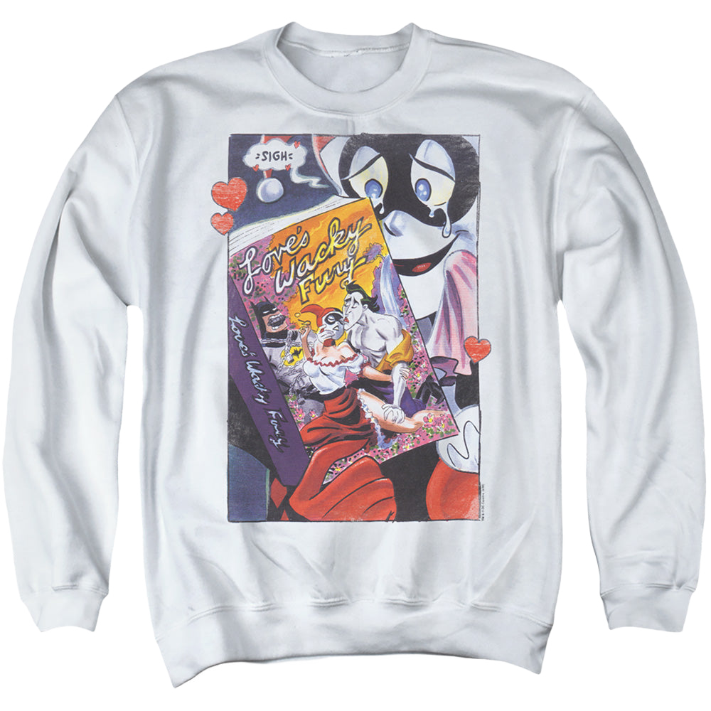 Harley Quinn Loves Wacky Fury - Men's Crewneck Sweatshirt Men's Crewneck Sweatshirt Harley Quinn