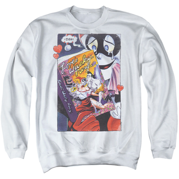 Harley Quinn Loves Wacky Fury - Men's Crewneck Sweatshirt Men's Crewneck Sweatshirt Harley Quinn