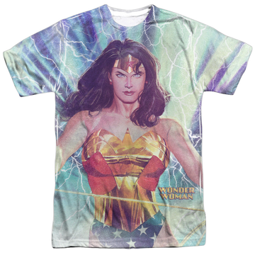 Justice League Stormy Heroine - Men's All-Over Print T-Shirt Men's All-Over Print T-Shirt Justice League