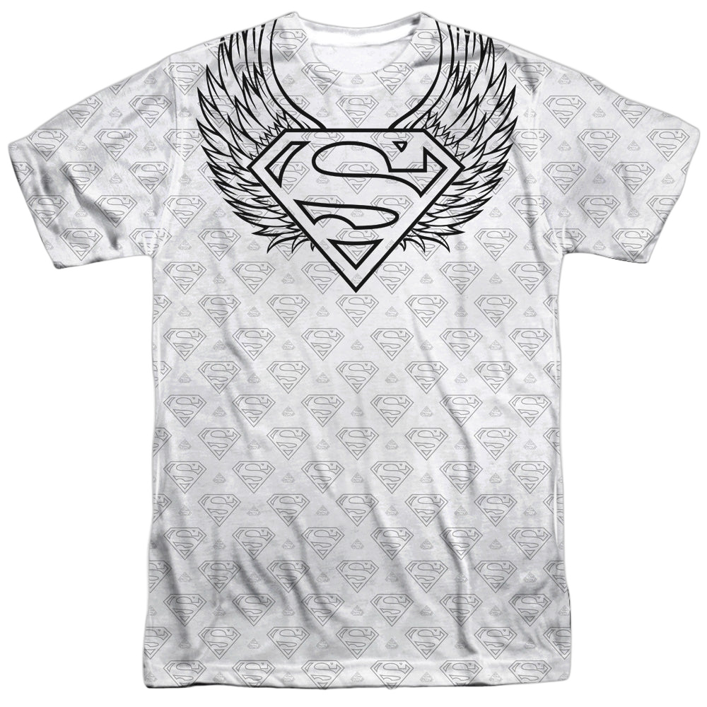 Superman Winged Shield Repeat - Men's All-Over Print T-Shirt Men's All-Over Print T-Shirt Superman