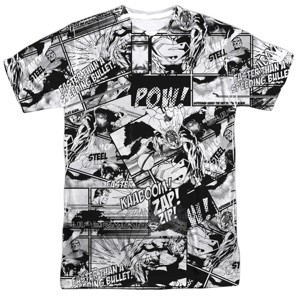 Superman Comic Strips - Men's All-Over Print T-Shirt Men's All-Over Print T-Shirt Superman