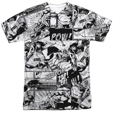Superman Comic Strips - Men's All-Over Print T-Shirt Men's All-Over Print T-Shirt Superman