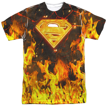 Superman Fire Logo - Men's All-Over Print T-Shirt Men's All-Over Print T-Shirt Superman