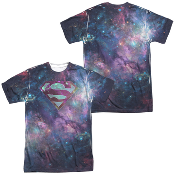Superman Spaced Out Logo (Front/Back Print) - Men's All-Over Print T-Shirt Men's All-Over Print T-Shirt Superman