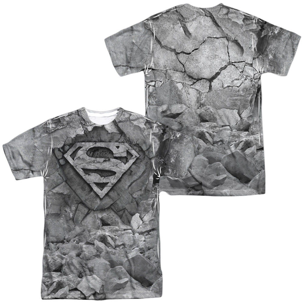 Superman Rock & Rumble (Front/Back Print) - Men's All-Over Print T-Shirt Men's All-Over Print T-Shirt Superman