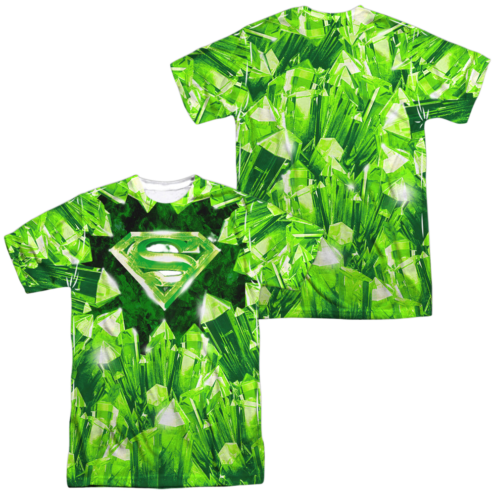 Superman Kryptonite Shield (Front/Back Print) - Men's All-Over Print T-Shirt Men's All-Over Print T-Shirt Superman