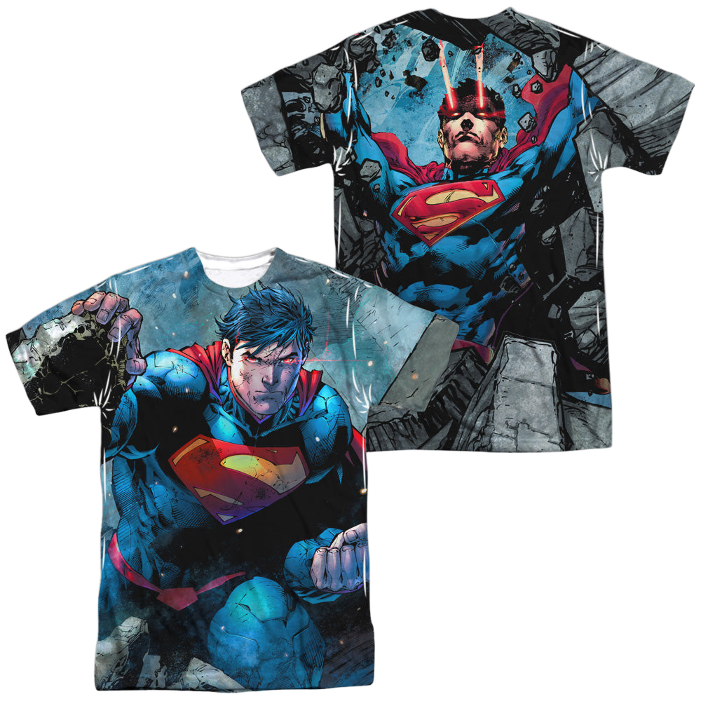 Superman Rumble (Front/Back Print) - Men's All-Over Print T-Shirt Men's All-Over Print T-Shirt Superman